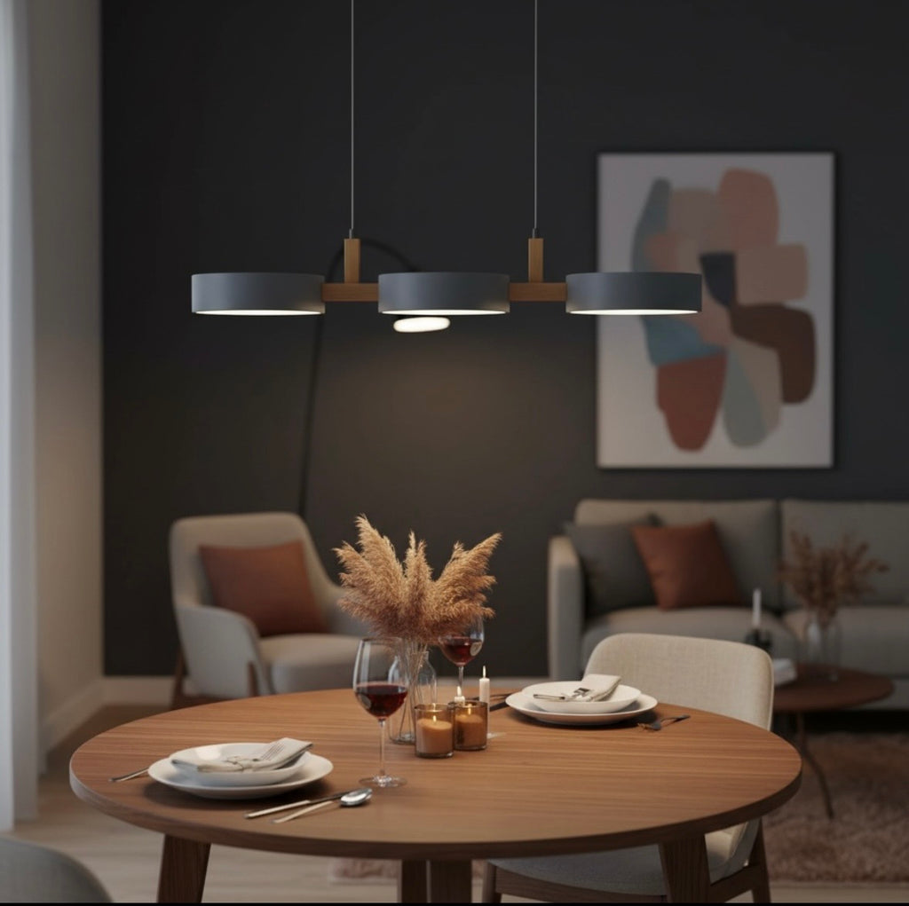Suspension Moderne 3 Lampes – Éclairage Design Minimaliste