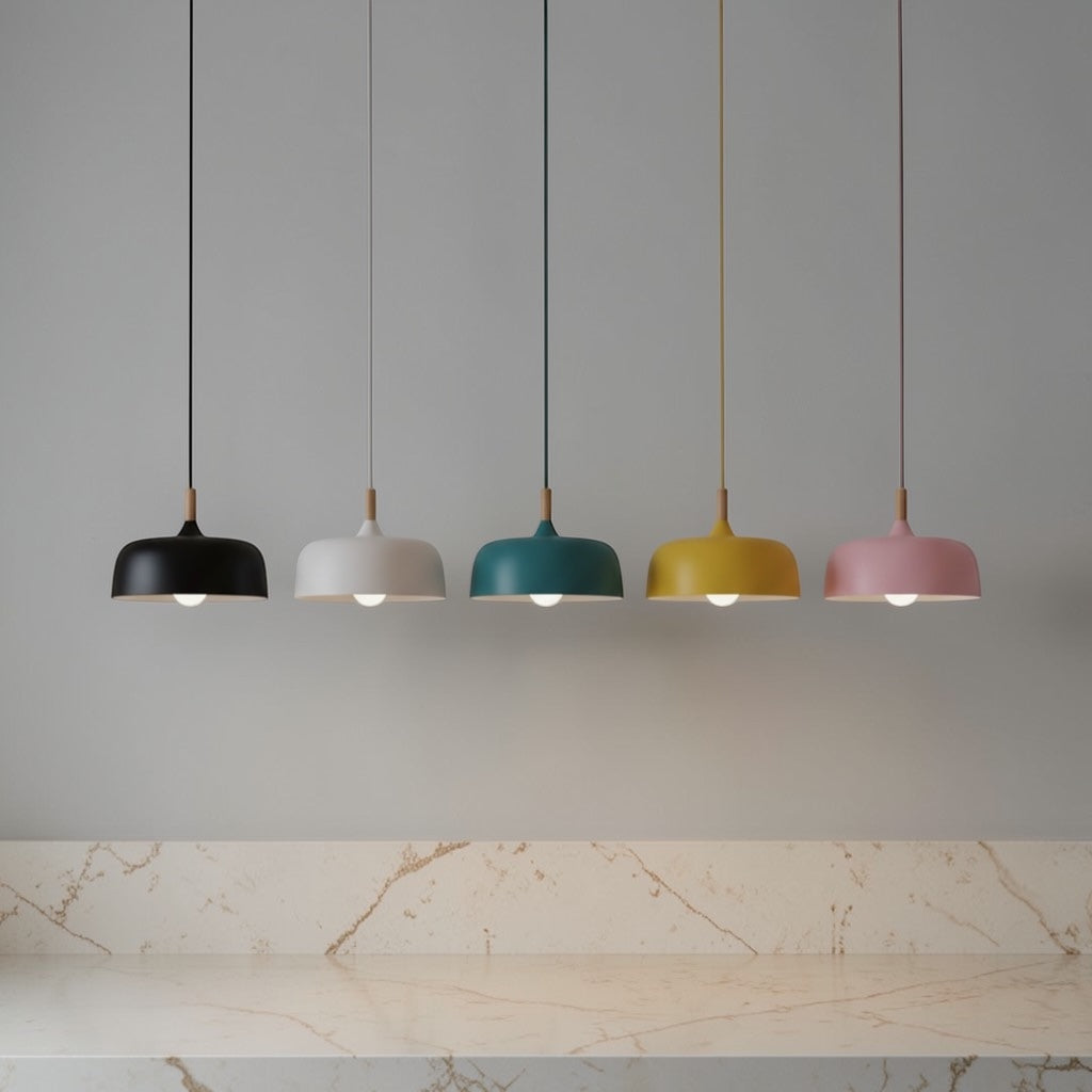 Suspension Moderne Colorée – Luminaire Style Nordique