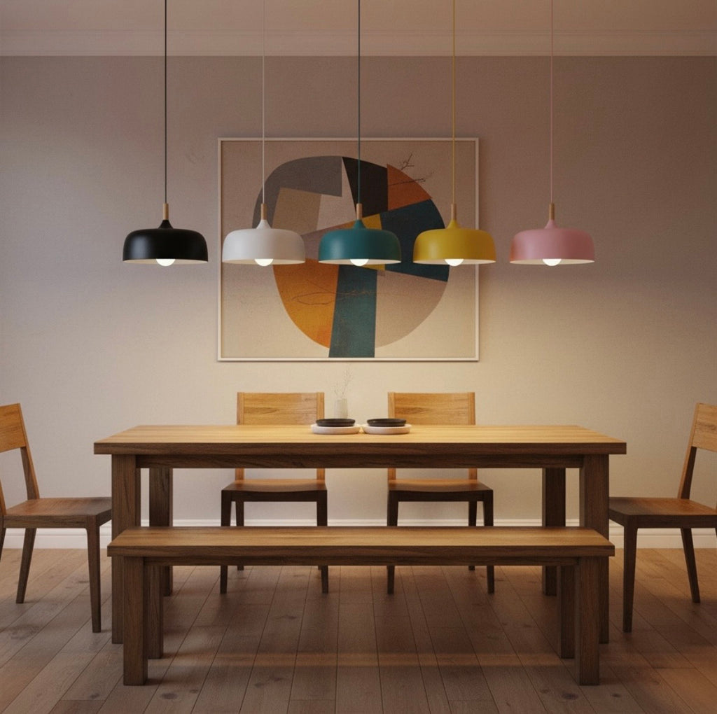 Suspension Moderne Colorée – Luminaire Style Nordique